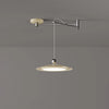 Swing arm flying saucer dining room chandelier