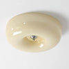 French style cream wind glass ceiling light