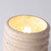 Natural yellow travertine aisle ceiling lamp