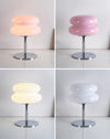 Medieval vintage glass table lamp