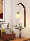 Medieval wabi-sabi style brass retro Nordic study living room bedroom bedside bathroom restaurant corridor wall lamp
