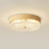 American retro round glass bedroom ceiling lamp