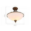 Simple retro American style iron bedroom ceiling lamp