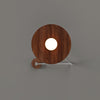 Walnut wood grain ceiling lamp with movable swing arm