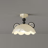 Creative Cream Style Red Panda Ceiling Lamp