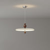 Cream style walnut grain dining room pendant light