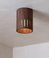 Chinese style walnut aisle corridor ceiling lamp