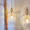 Copper Vintage Crystal Glass Chandelier