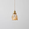 Medieval style bedroom bedside glass flower small chandelier