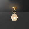 Retro all-copper aisle ceiling lamp