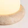 Cream Yellow Travertine Bedside Table Lamp