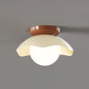 Cream style creative flower aisle ceiling lamp