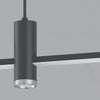 Minimalist one-word long strip chandelier