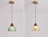 Wabi-sabi style bedroom bedside French glass restaurant small chandelier