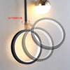 Minimalist LED bedroom double head wall lamp