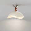 Medieval style eggshell bedroom ceiling lamp