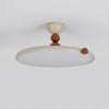 Cream style flying saucer bedroom ceiling lamp