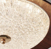Retro walnut color aisle ceiling lamp