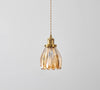 Medieval style bedroom bedside glass flower small chandelier