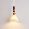 Wabi-sabi style bedroom bedside ceramic chandelier