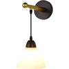 Japanese style retro bedroom wall lamp