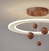 Walnut Grain Bedroom Chandelier