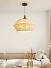 Retro style fabric cotton rope chandelier