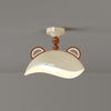 Creative Cream Style Red Panda Ceiling Lamp