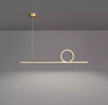 Creative LED long strip chandelier