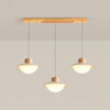 Original wood cream style dining chandelier