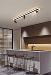 Modern simple long strip LED restaurant ceiling light