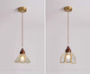 Wabi-sabi style bedroom bedside French glass restaurant small chandelier