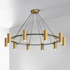 Retro golden wrought iron chandelier