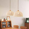 Original wood cream style rattan chandelier