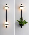 Nordic green plant outdoor corridor wall lamp