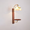 Vintage wabi-sabi cream style bedroom living room storage atmosphere wall lamp