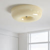 French style cream wind glass ceiling light