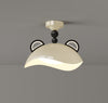 Creative Cream Style Red Panda Ceiling Lamp