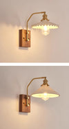 Vintage Brass Bedside Wall Lamp