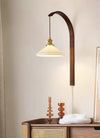 Medieval wabi-sabi style brass retro Nordic study living room bedroom bedside bathroom restaurant corridor wall lamp