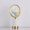 New Chinese style all copper marble creative table lamp