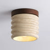 Natural yellow travertine aisle ceiling lamp