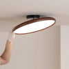 Adjustable walnut color ceiling lamp