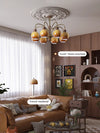 Cream style vintage persimmon chandelier