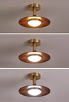 Retro creative flying saucer corridor balcony ceiling lamp