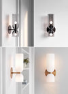 Creative aisle background wall glass wall lamp