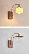 Vintage Brass Bedside Wall Lamp