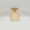 All copper lily of the valley flower aisle ceiling lamp