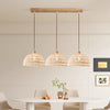 Original wood cream style rattan chandelier