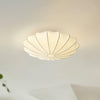 Cream silk bedroom ceiling lamp